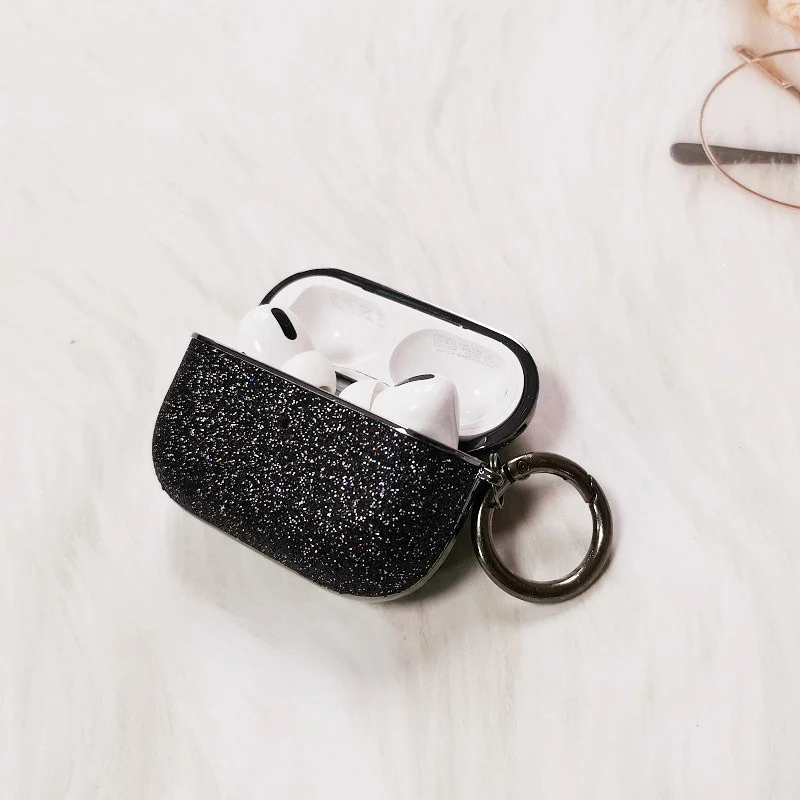 AirPods Pro/2/3 Hard Case: Electroplated Finish with Sparkling Glitter & Rhinestones - Protective & Chic - Image 10