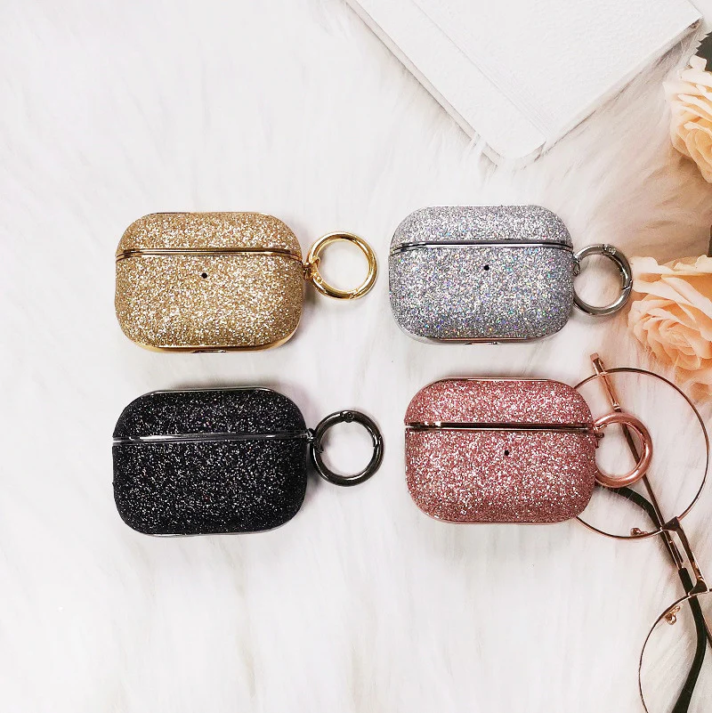 AirPods Pro/2/3 Hard Case: Electroplated Finish with Sparkling Glitter & Rhinestones - Protective & Chic - Image 11