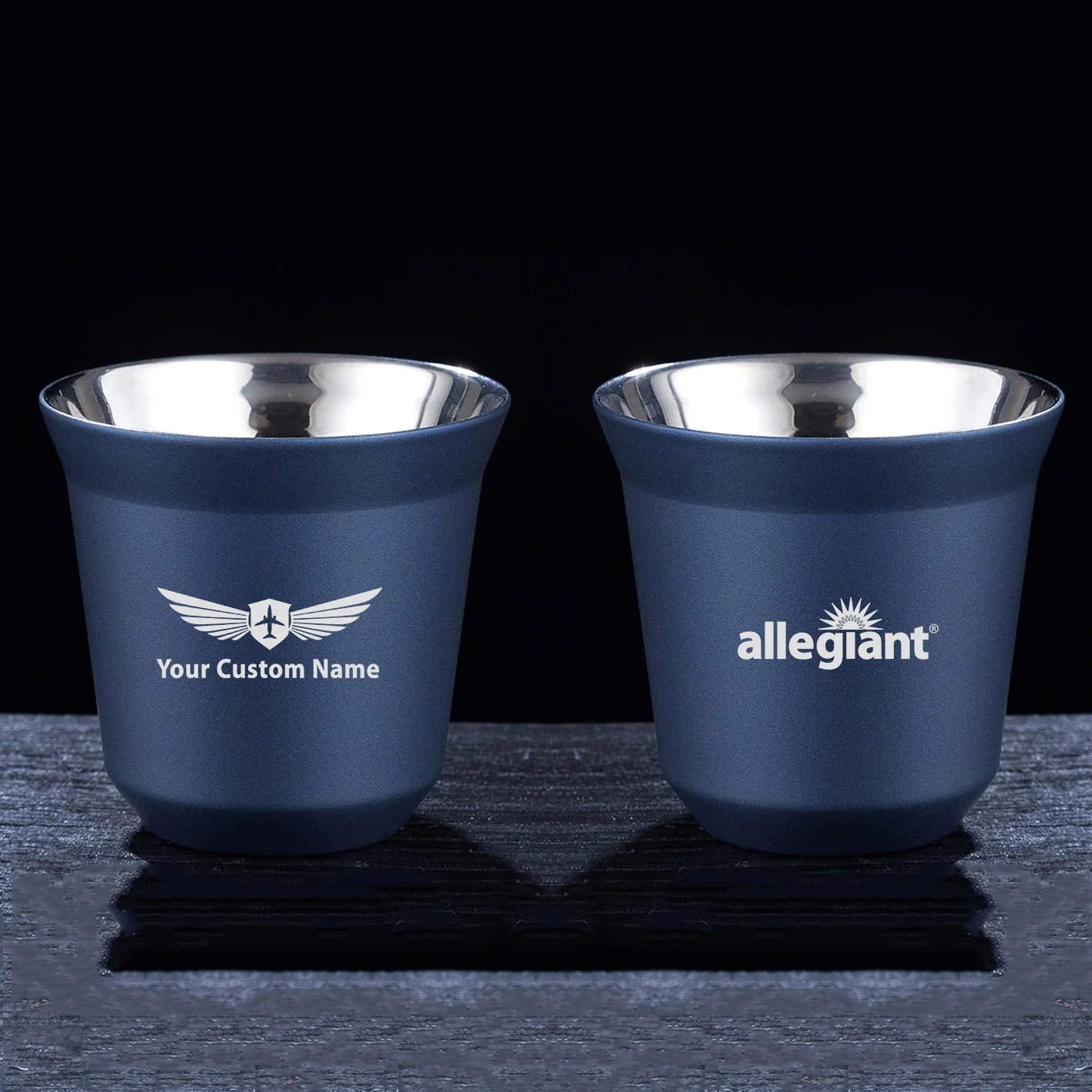 Allegiant Air Airlines Designed Double Wall Stainless Steel Coffee Mugs - Image 3
