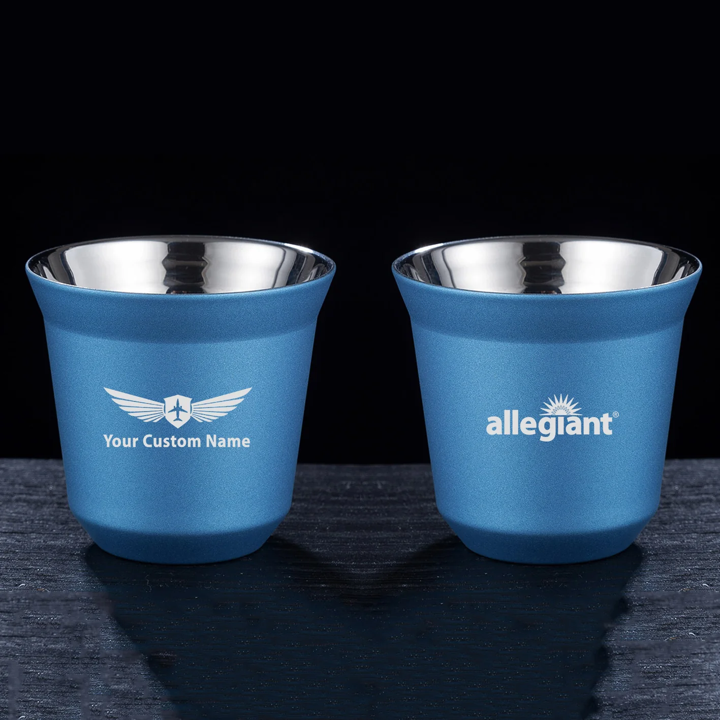 Allegiant Air Airlines Designed Double Wall Stainless Steel Coffee Mugs - Image 5