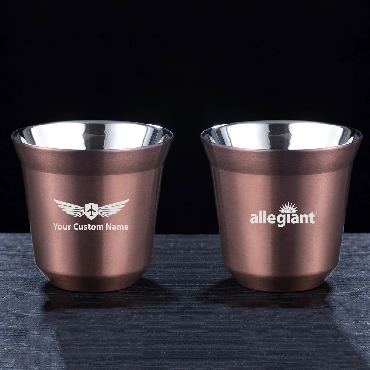 Allegiant Air Airlines Designed Double Wall Stainless Steel Coffee Mugs - Image 7