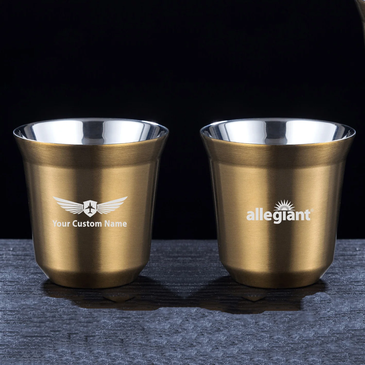 Allegiant Air Airlines Designed Double Wall Stainless Steel Coffee Mugs - Image 9