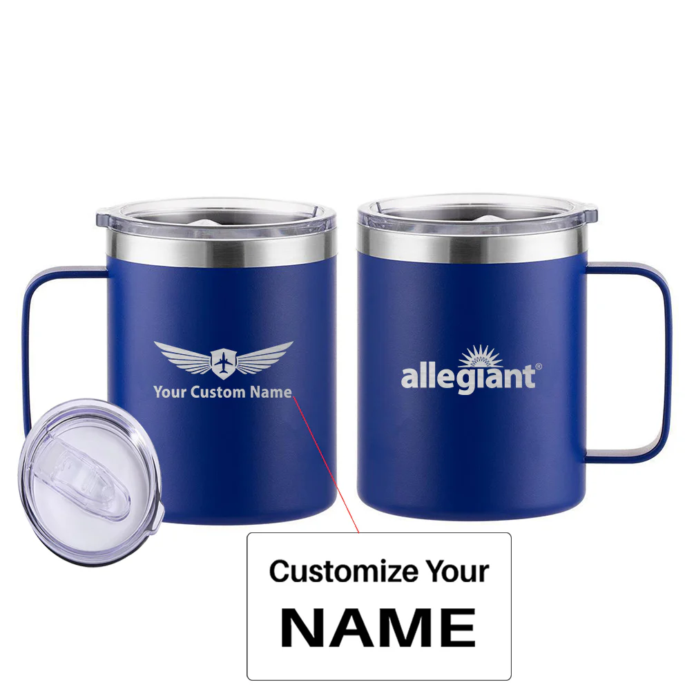 Allegiant Air Airlines Designed Stainless Steel Laser Engraved Mugs - Image 5