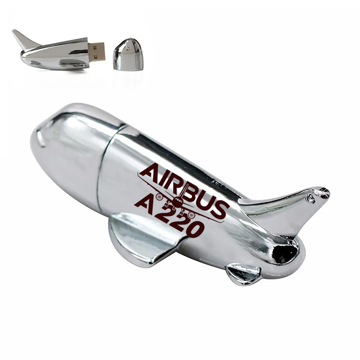 Amazing Airbus A220 Designed Airplane Shape USB Drives - Image 2