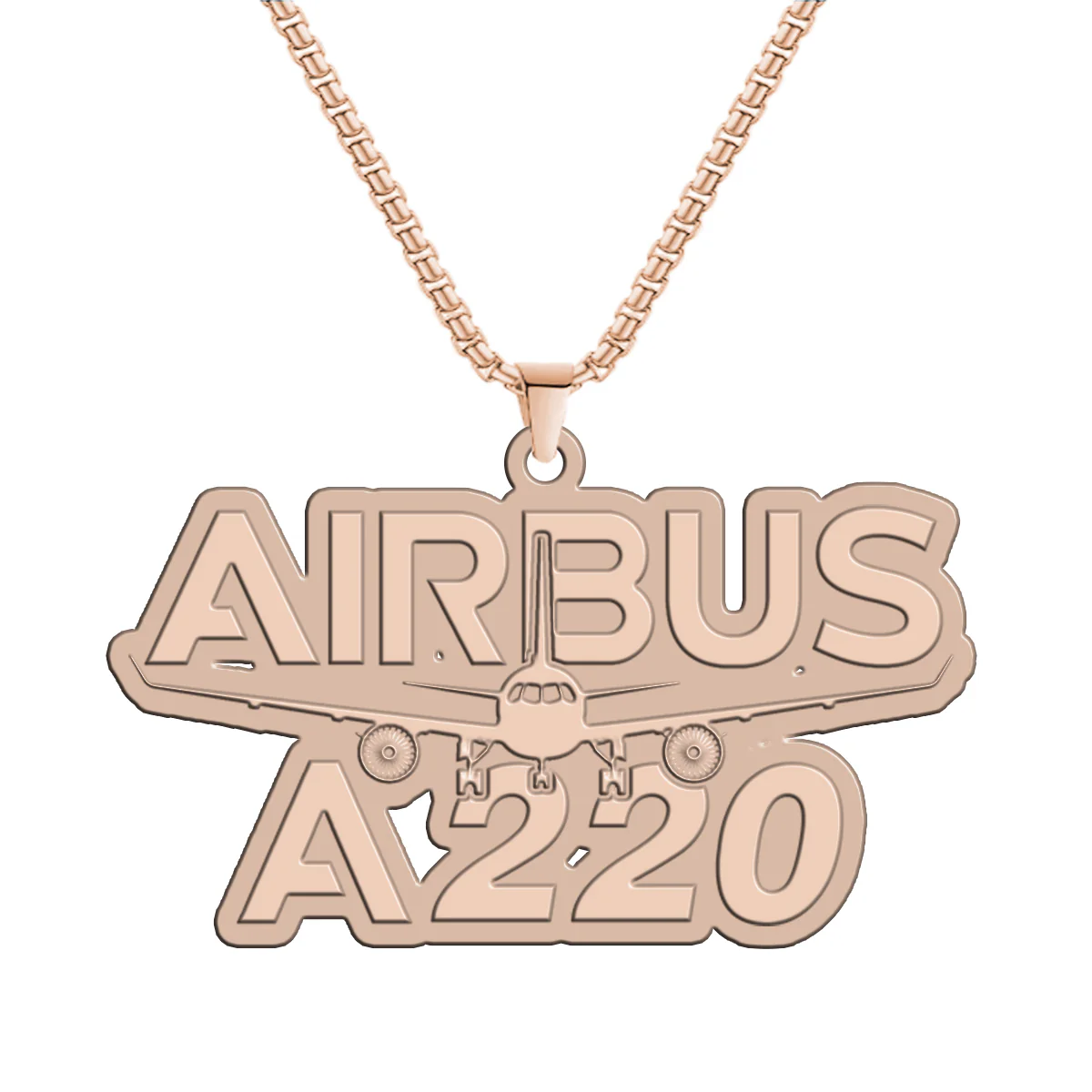 Amazing Airbus A220 Designed Hollow Necklace - Image 3