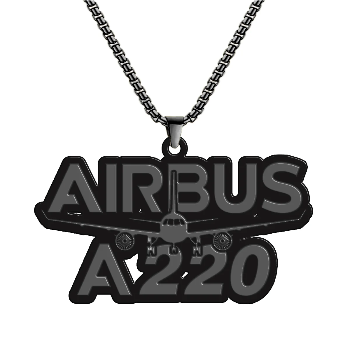 Amazing Airbus A220 Designed Hollow Necklace - Image 4