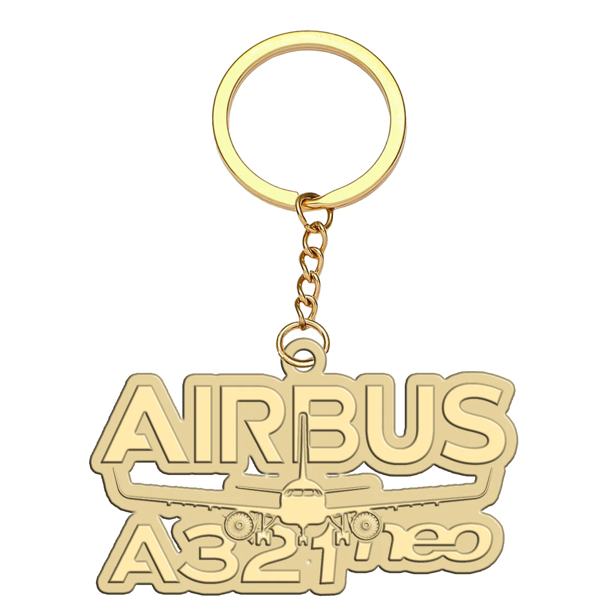 Amazing Airbus A321neo Designed Hollow Key Chains