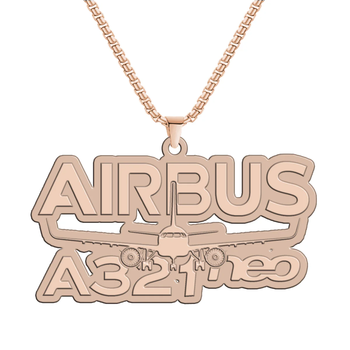 Amazing Airbus A321neoDesigned Hollow Necklace - Image 3