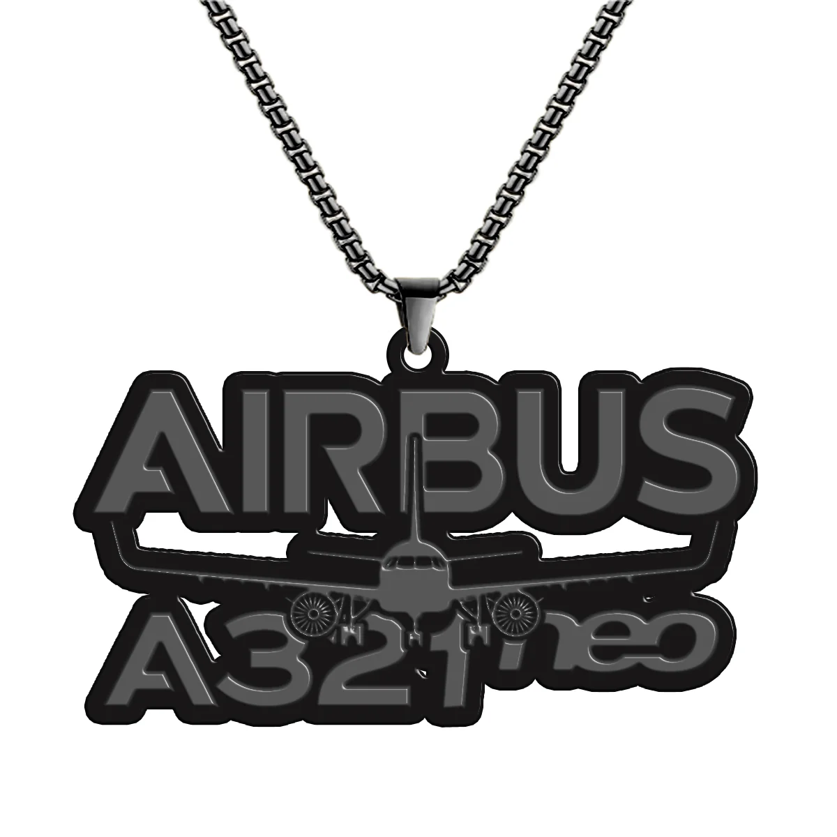 Amazing Airbus A321neoDesigned Hollow Necklace - Image 4