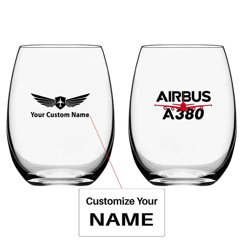 Amazing Airbus A380 Designed Water & Drink Glasses