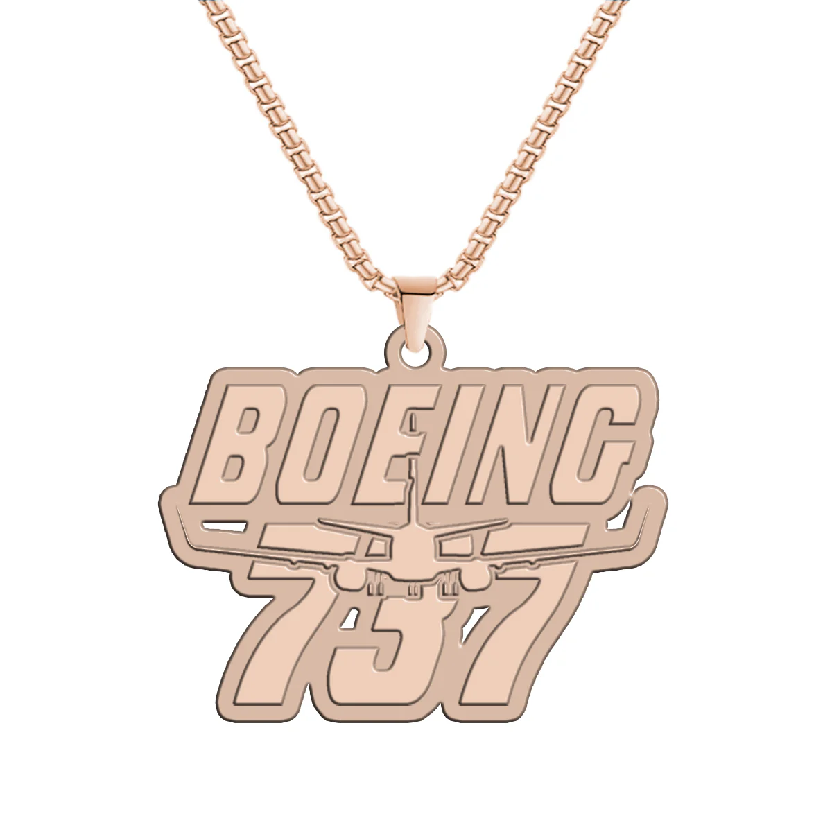 Amazing Boeing 737 Designed Hollow Necklace - Image 3