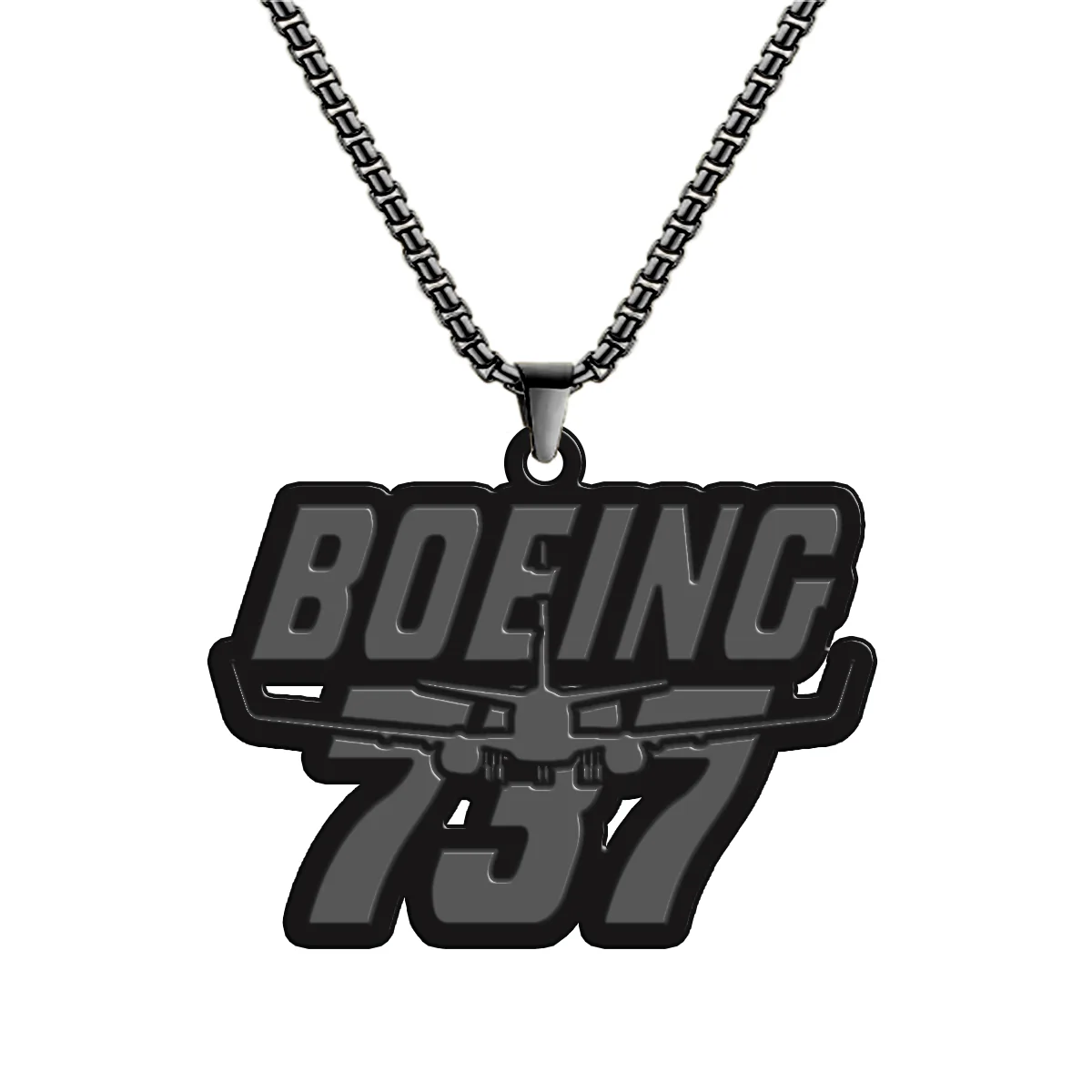 Amazing Boeing 737 Designed Hollow Necklace - Image 4