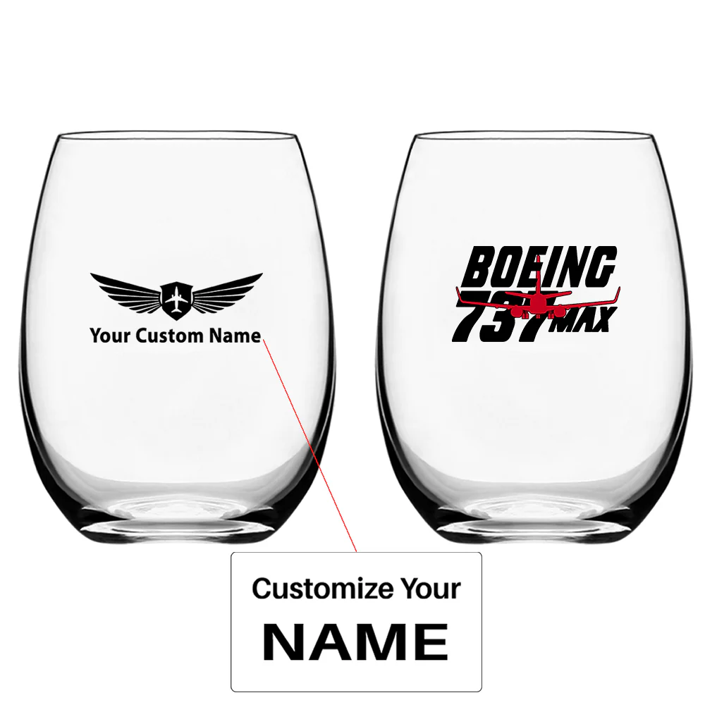 Amazing Boeing 737 Max Designed Water & Drink Glasses