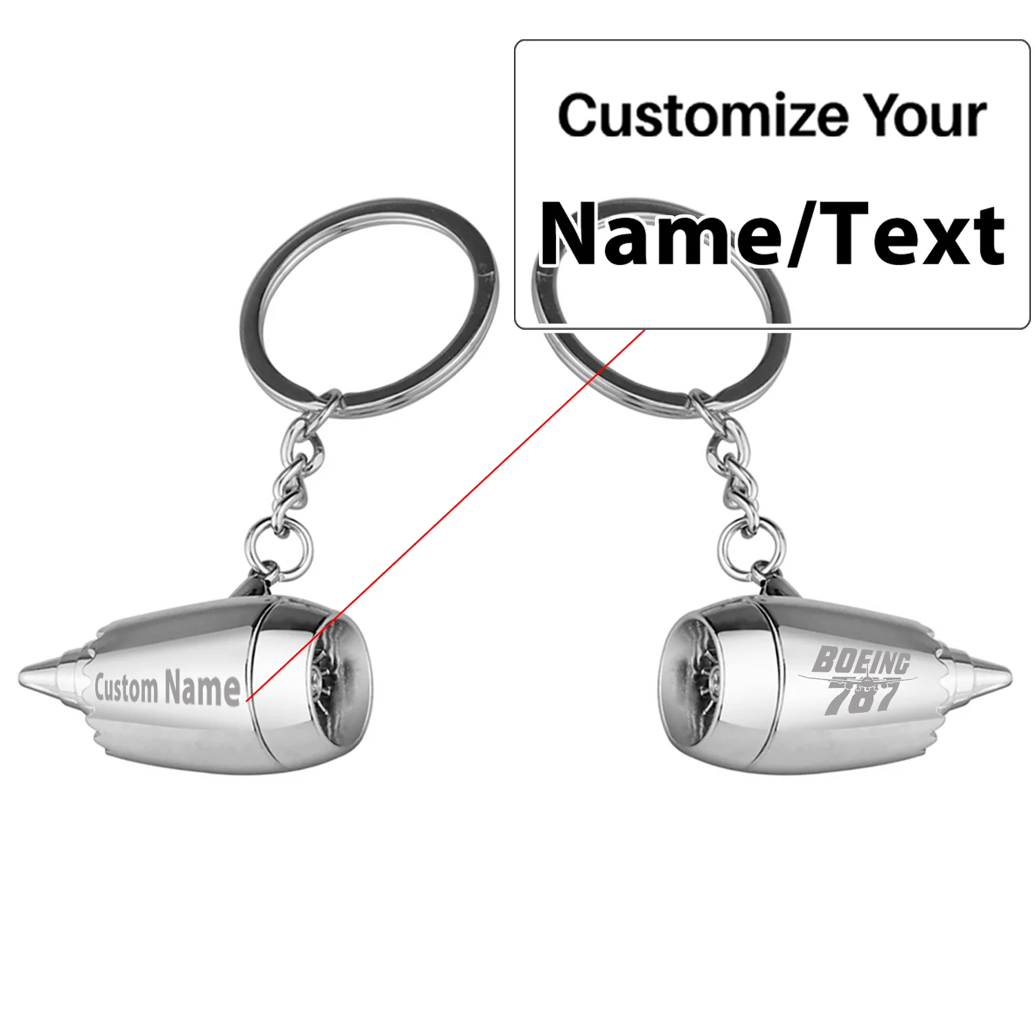 Amazing Boeing 787 Jet Engine Turbine Key Chains - Image 3