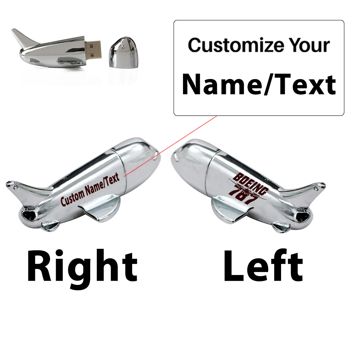 Amazing Boeing 787 Designed Airplane Shape USB Drives