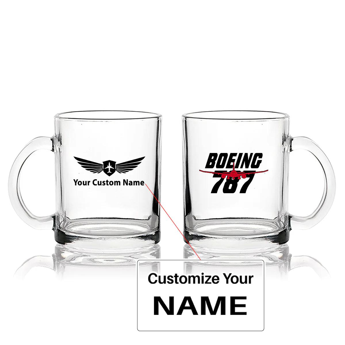 Amazing Boeing 787 Designed Coffee & Tea Glasses