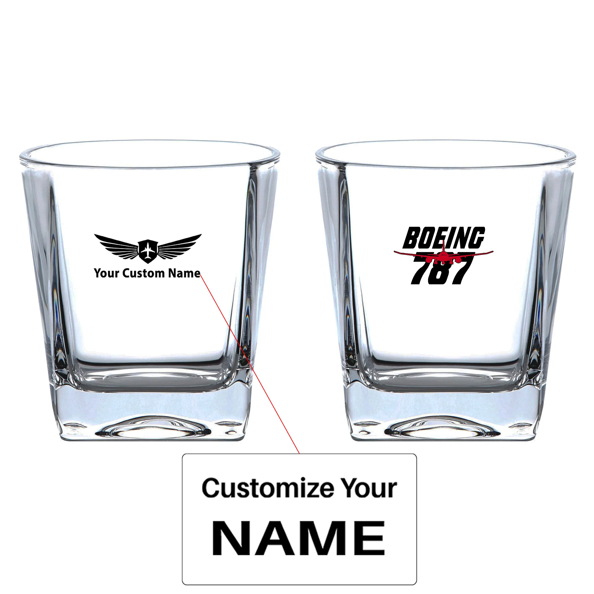 Amazing Boeing 787 Designed Whiskey Glass