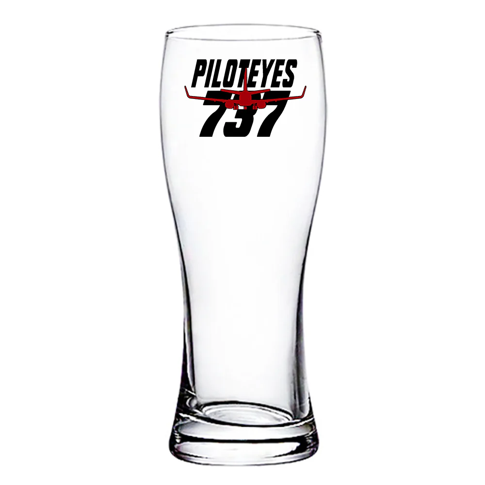 Amazing Piloteyes737 Designed Pilsner Beer Glasses - Image 2