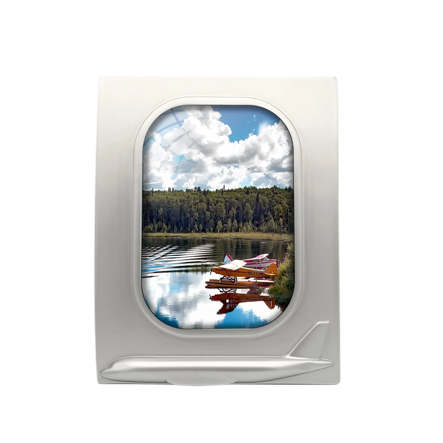 Amazing Scenary & Sea Planes Designed Airplane Window Photo Frame - Image 2