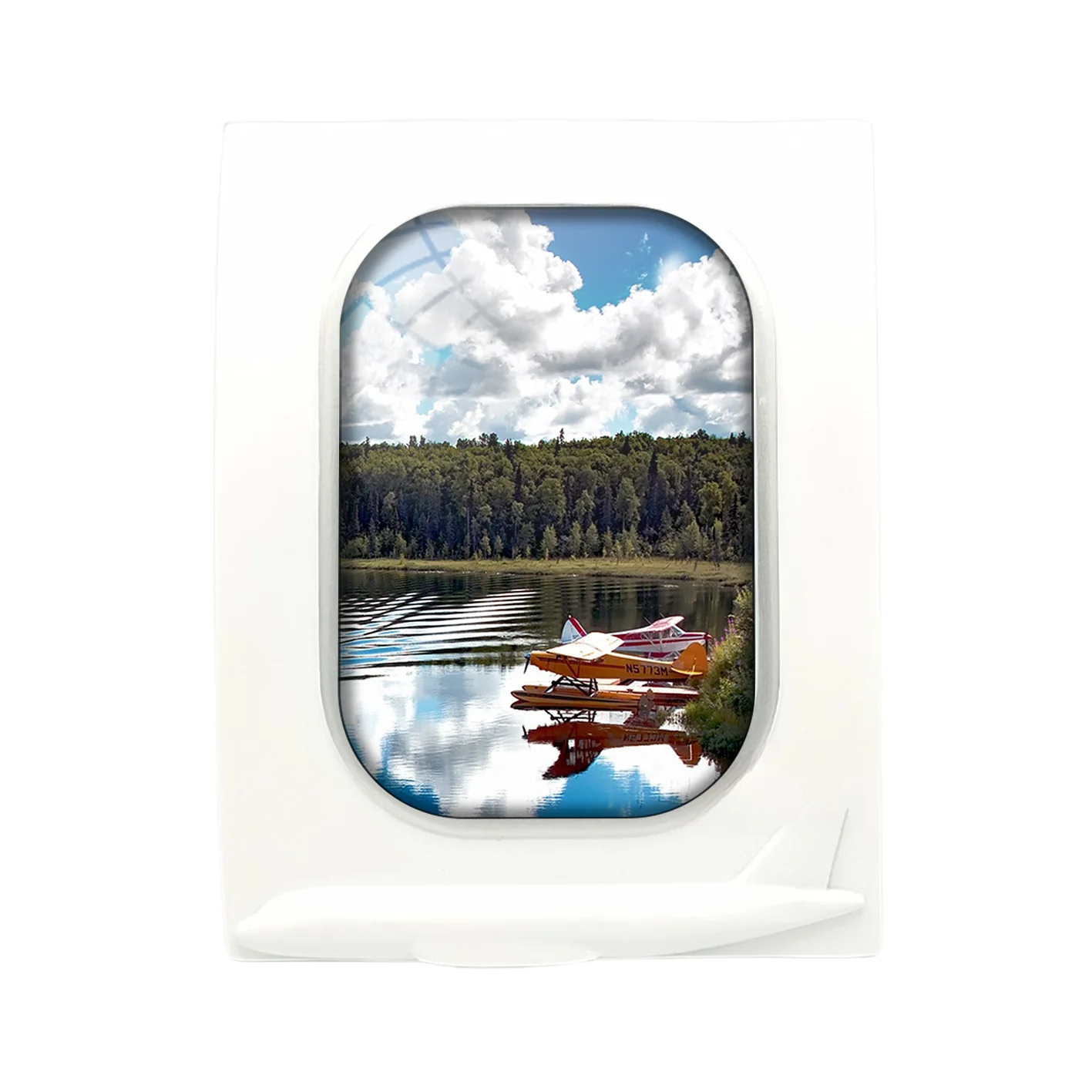 Amazing Scenary & Sea Planes Designed Airplane Window Photo Frame - Image 4