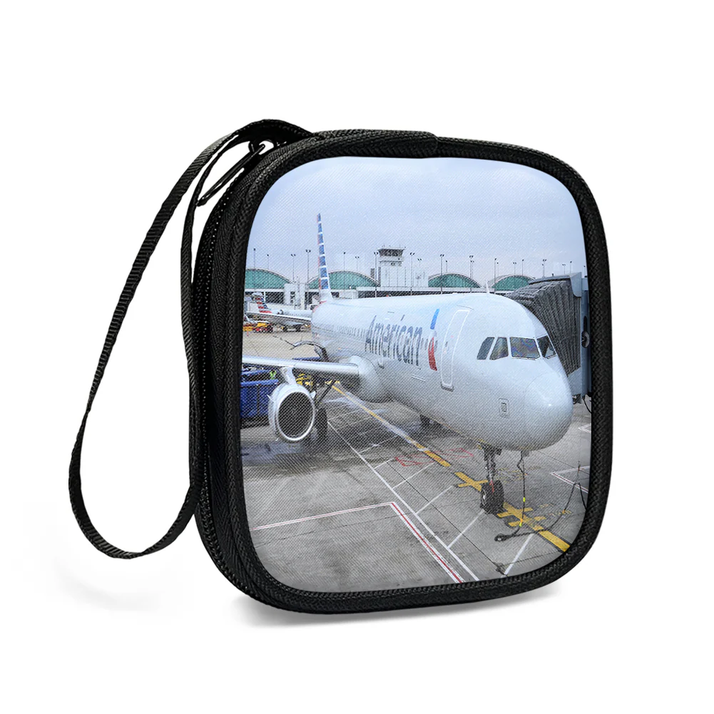 American Airlines A321 Designed Portable Headphone Bag - Image 3