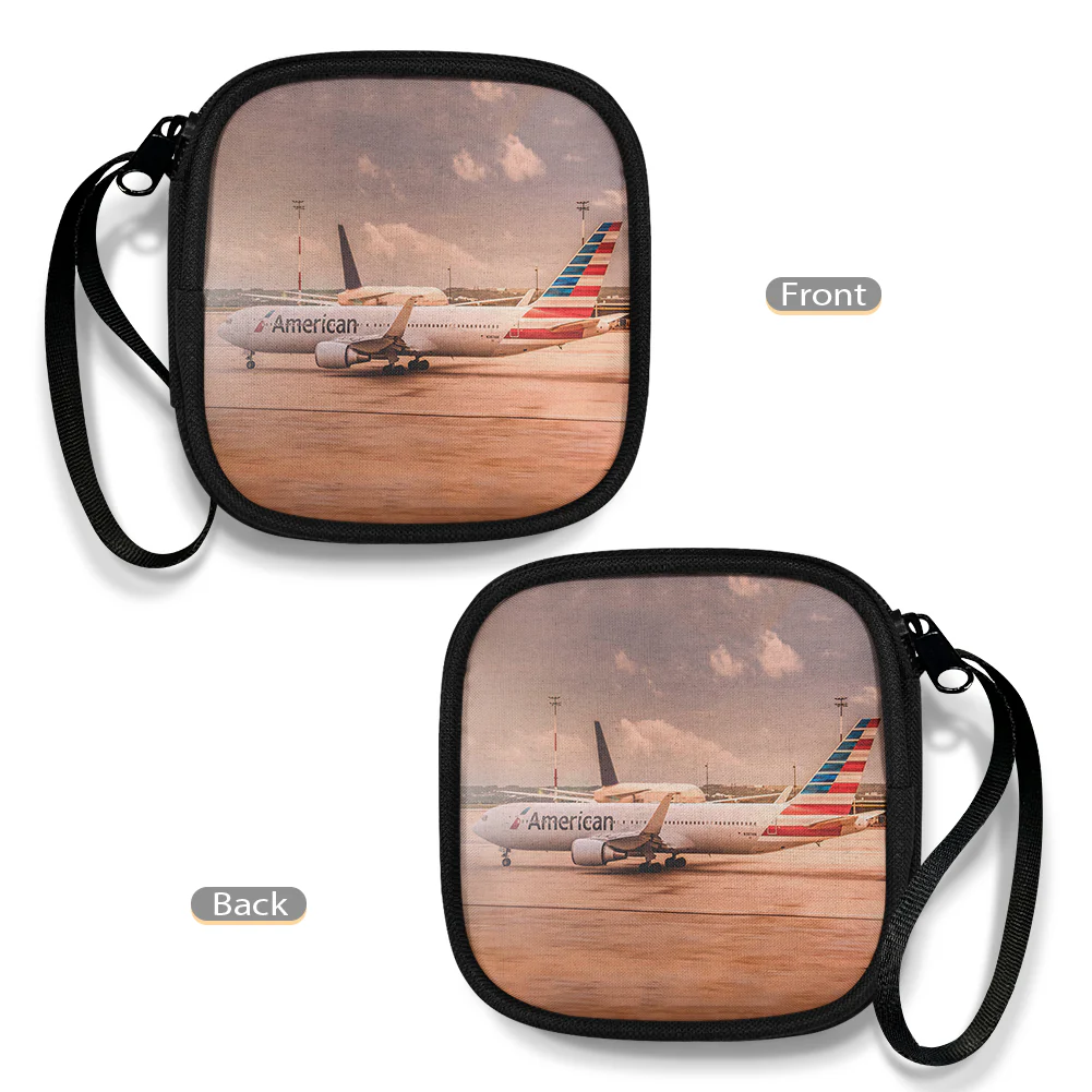 American Airlines Boeing 767 Designed Portable Headphone Bag - Image 4
