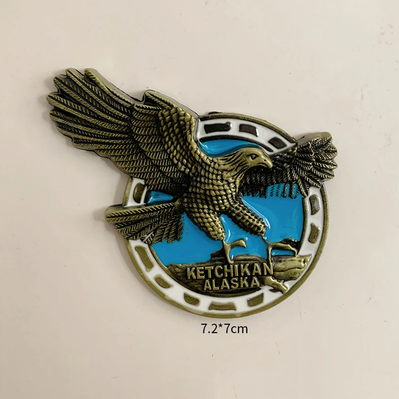 American Bald Eagle 3D Metal Fridge Magnets