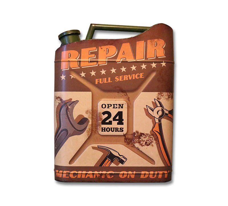 American Country Retro Iron Oil Drum Decorative Wall Hanging - Image 11