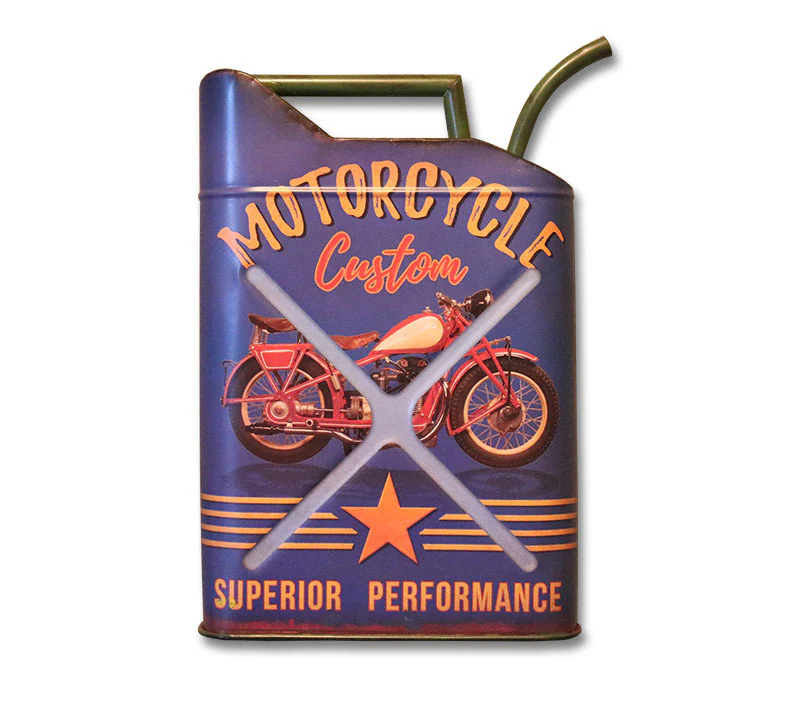 American Country Retro Iron Oil Drum Decorative Wall Hanging - Image 14