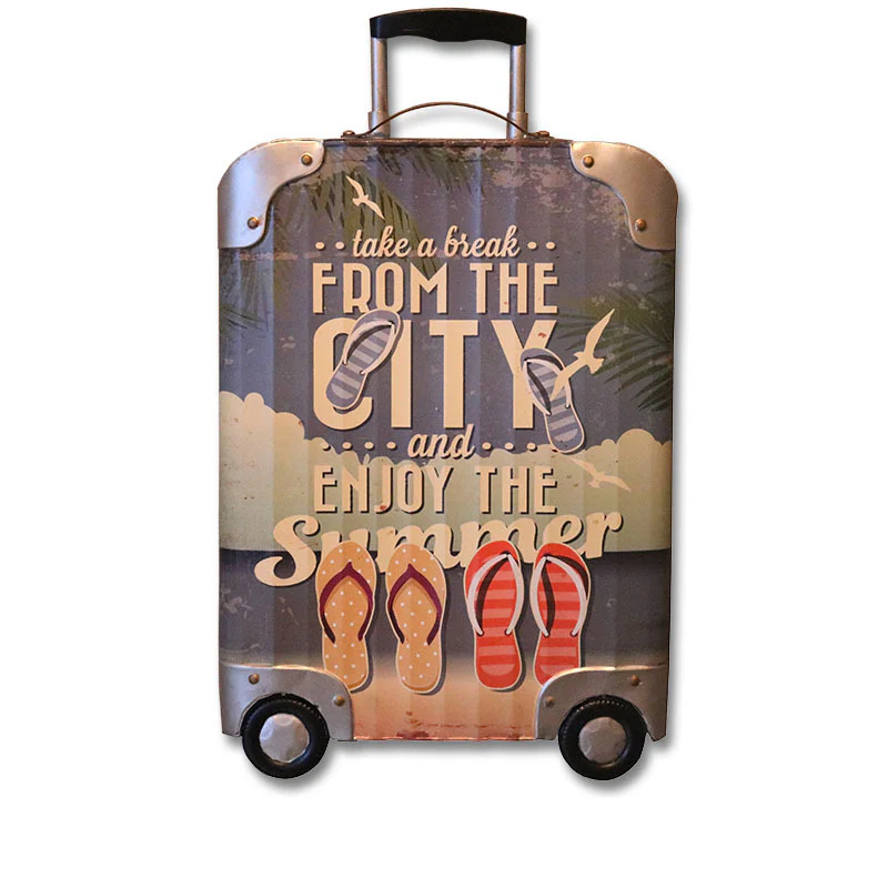 American Country Retro Iron Three-Dimensional Suitcase Decorative Wall Hanging - Image 13