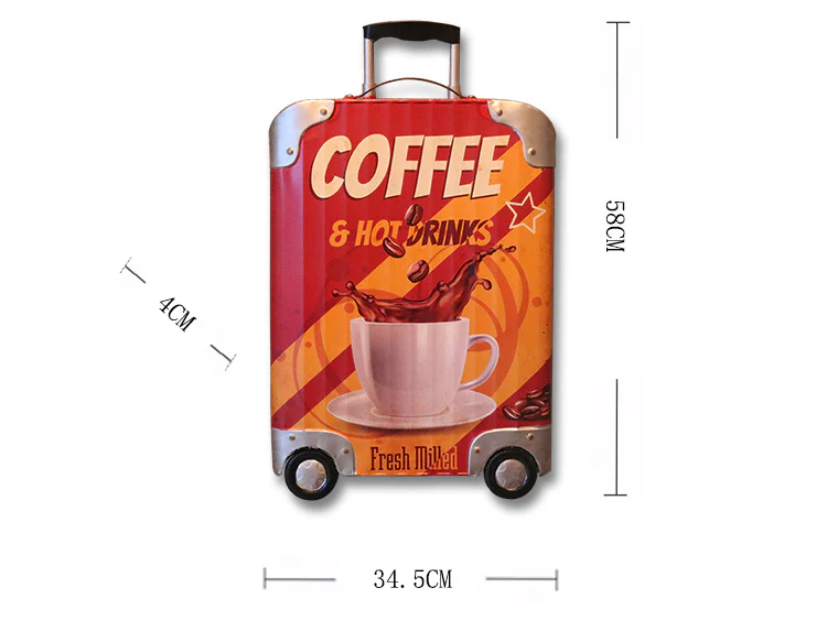 American Country Retro Iron Three-Dimensional Suitcase Decorative Wall Hanging - Image 14