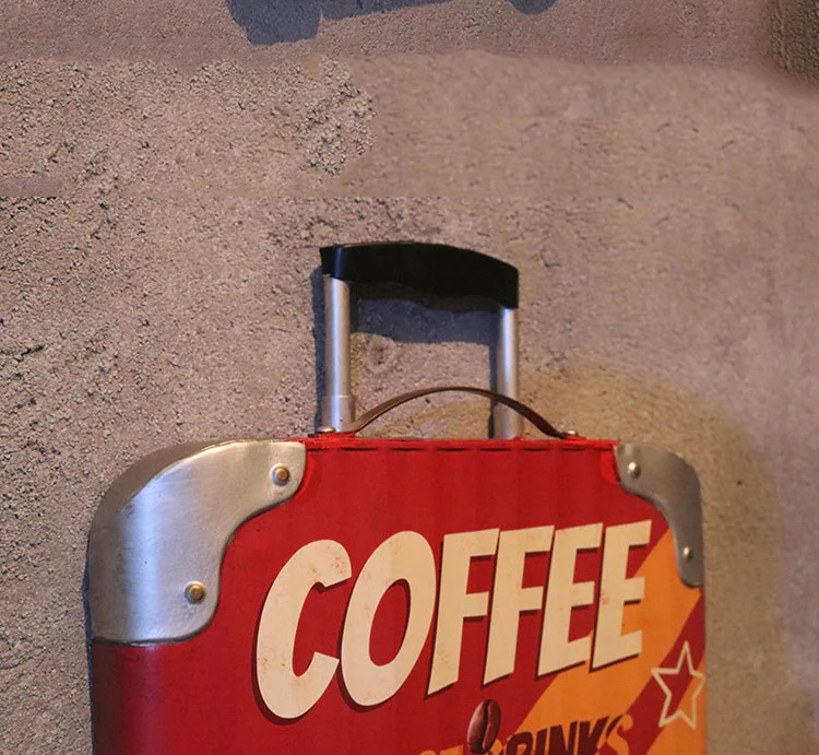 American Country Retro Iron Three-Dimensional Suitcase Decorative Wall Hanging - Image 15