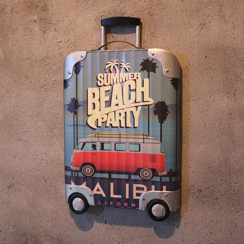American Country Retro Iron Three-Dimensional Suitcase Decorative Wall Hanging - Image 6