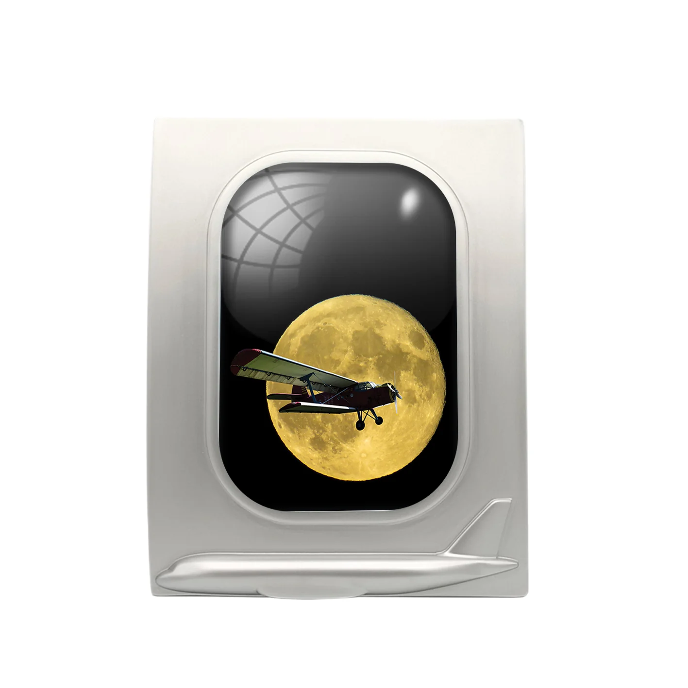 Antonov-2 With Moon Designed Airplane Window Photo Frame - Image 2