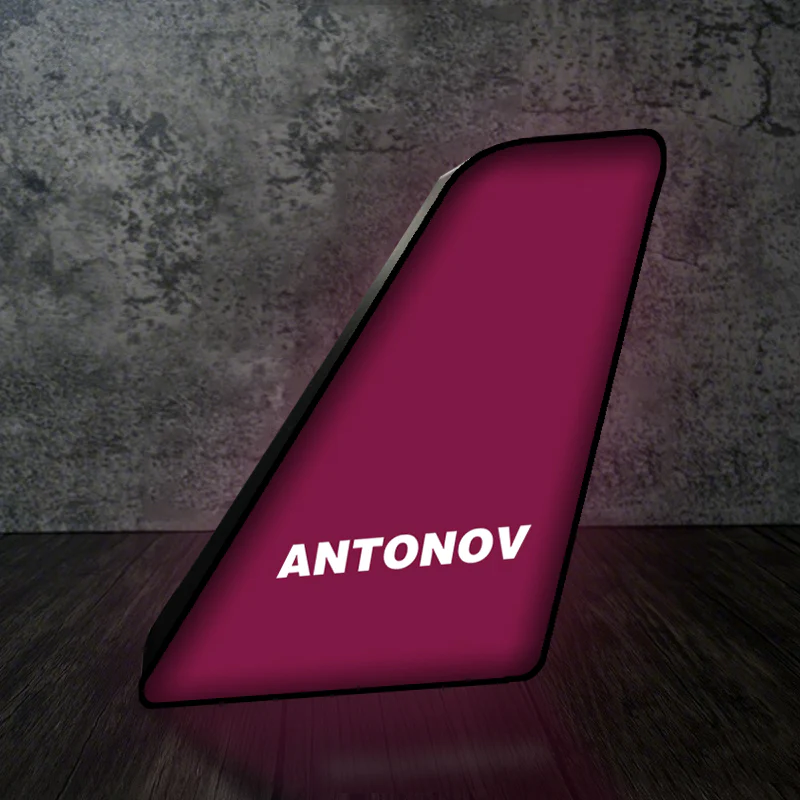 Antonov & Text Designed Led Aircraft Tail & 3D Lamp - Image 9