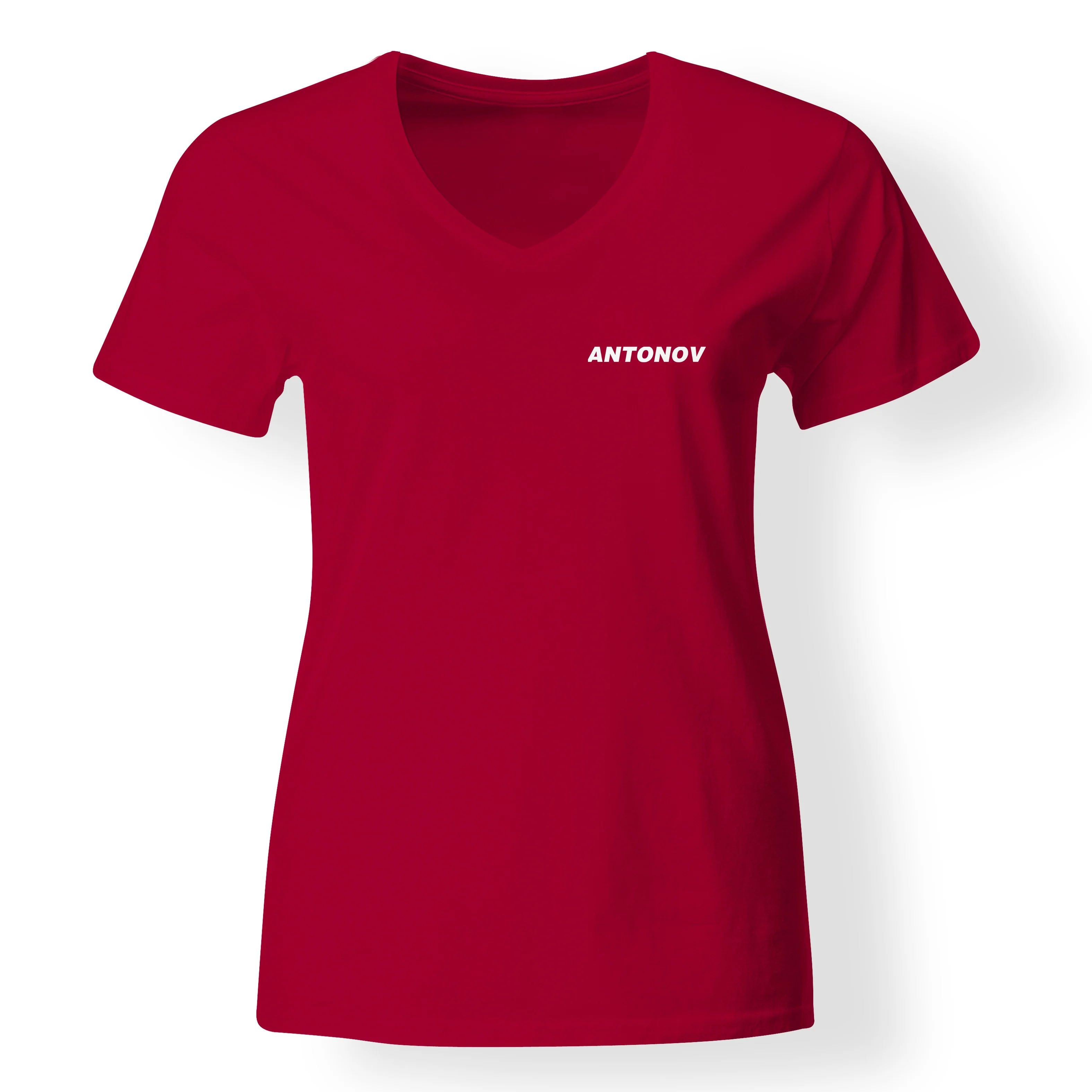 Antonov & Text Designed V-Neck T-Shirts - Image 8