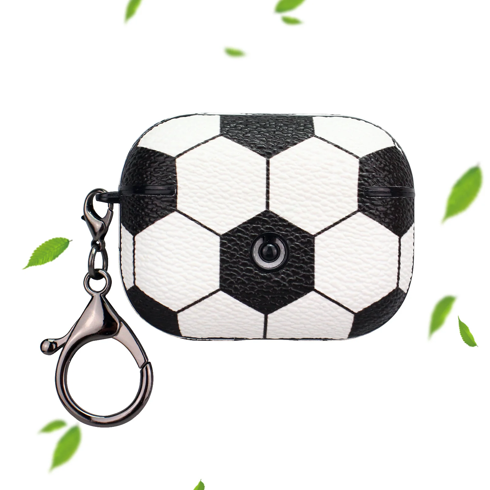 Apple AirPods Pro 1/2/3 Case: Stylish Leather Patch - Basketball, Football, Baseball & Rugby Themes - Image 14