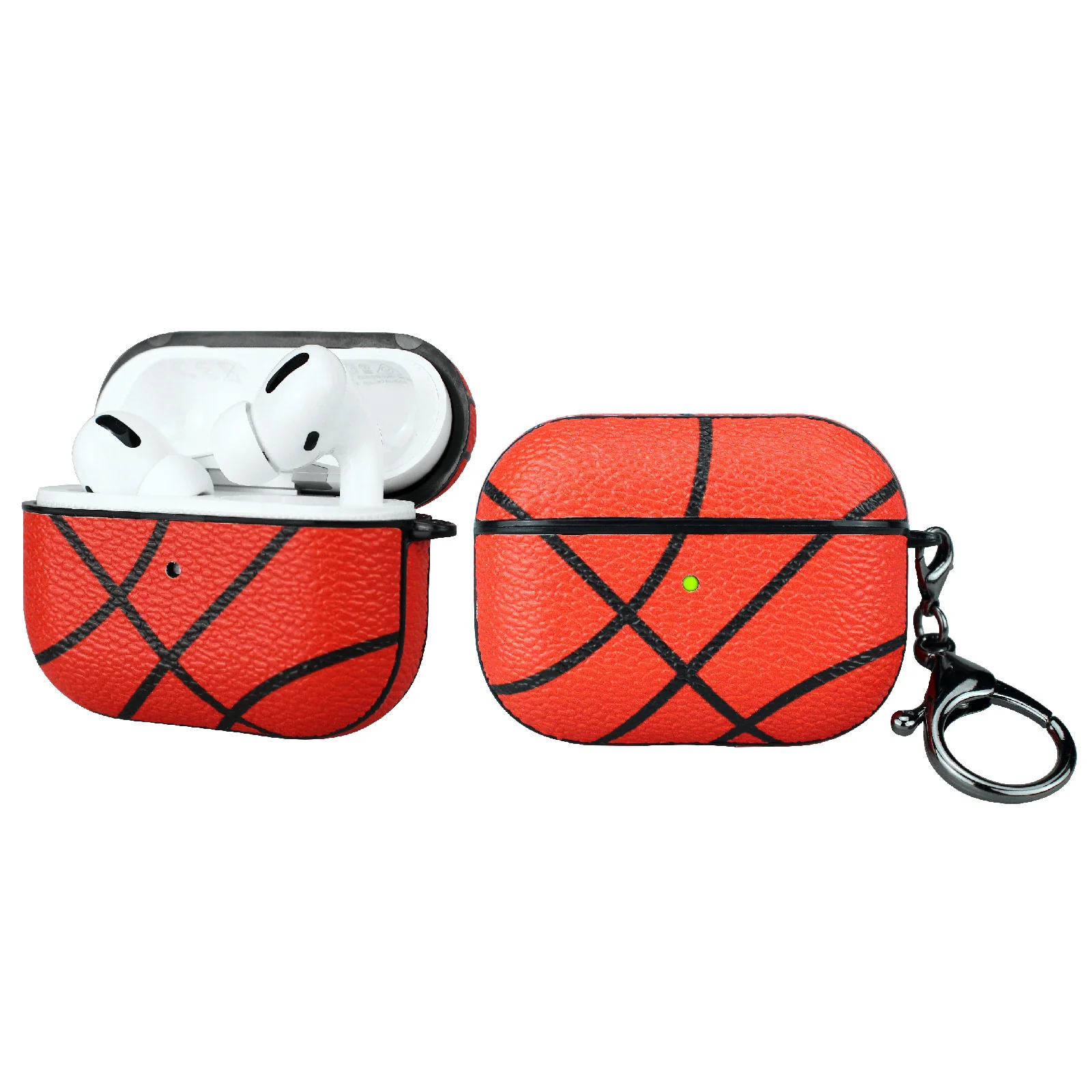 Apple AirPods Pro 1/2/3 Case: Stylish Leather Patch - Basketball, Football, Baseball & Rugby Themes - Image 20