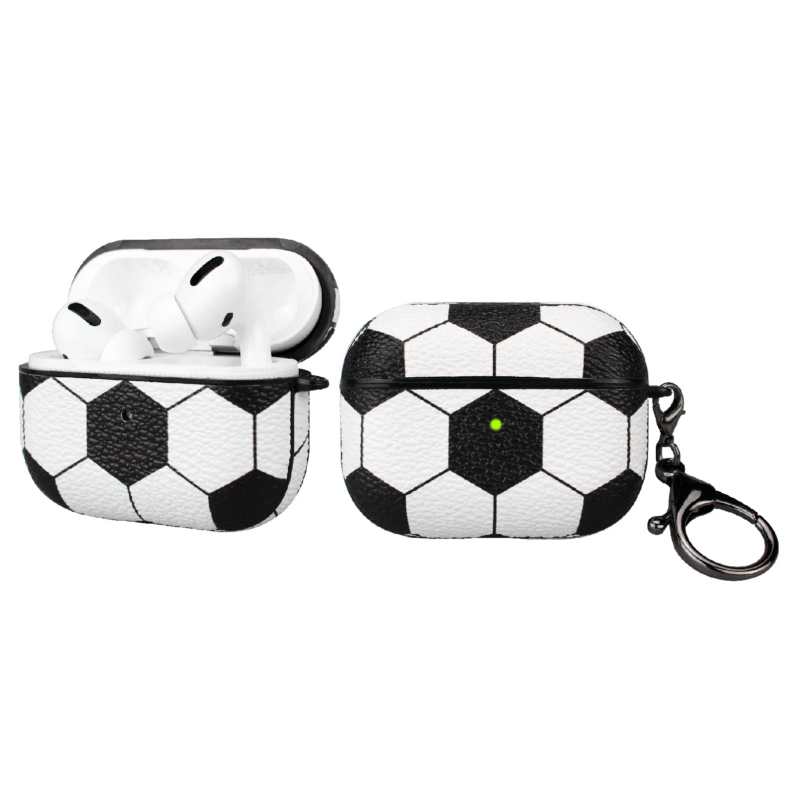 Apple AirPods Pro 1/2/3 Case: Stylish Leather Patch - Basketball, Football, Baseball & Rugby Themes - Image 21