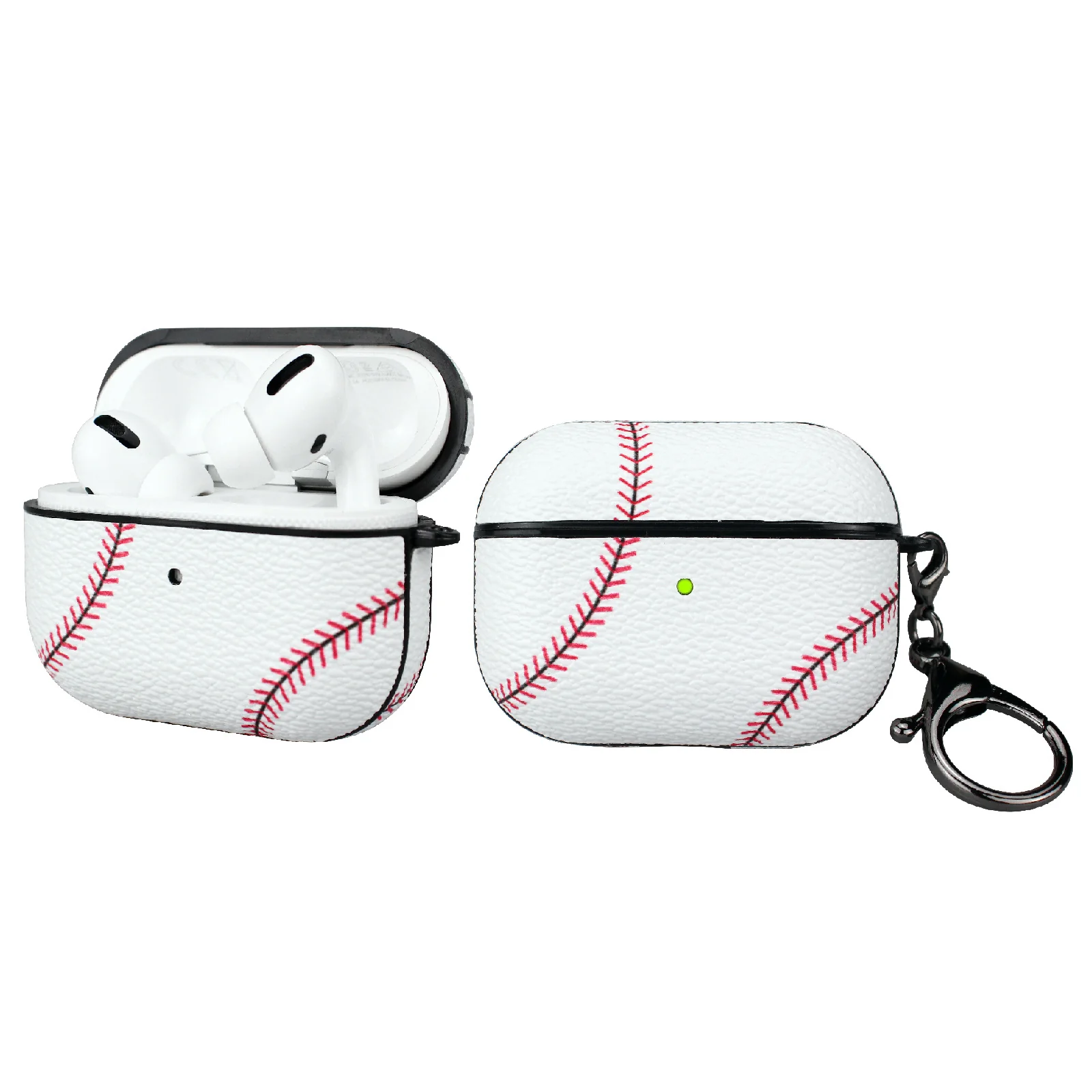 Apple AirPods Pro 1/2/3 Case: Stylish Leather Patch - Basketball, Football, Baseball & Rugby Themes - Image 22