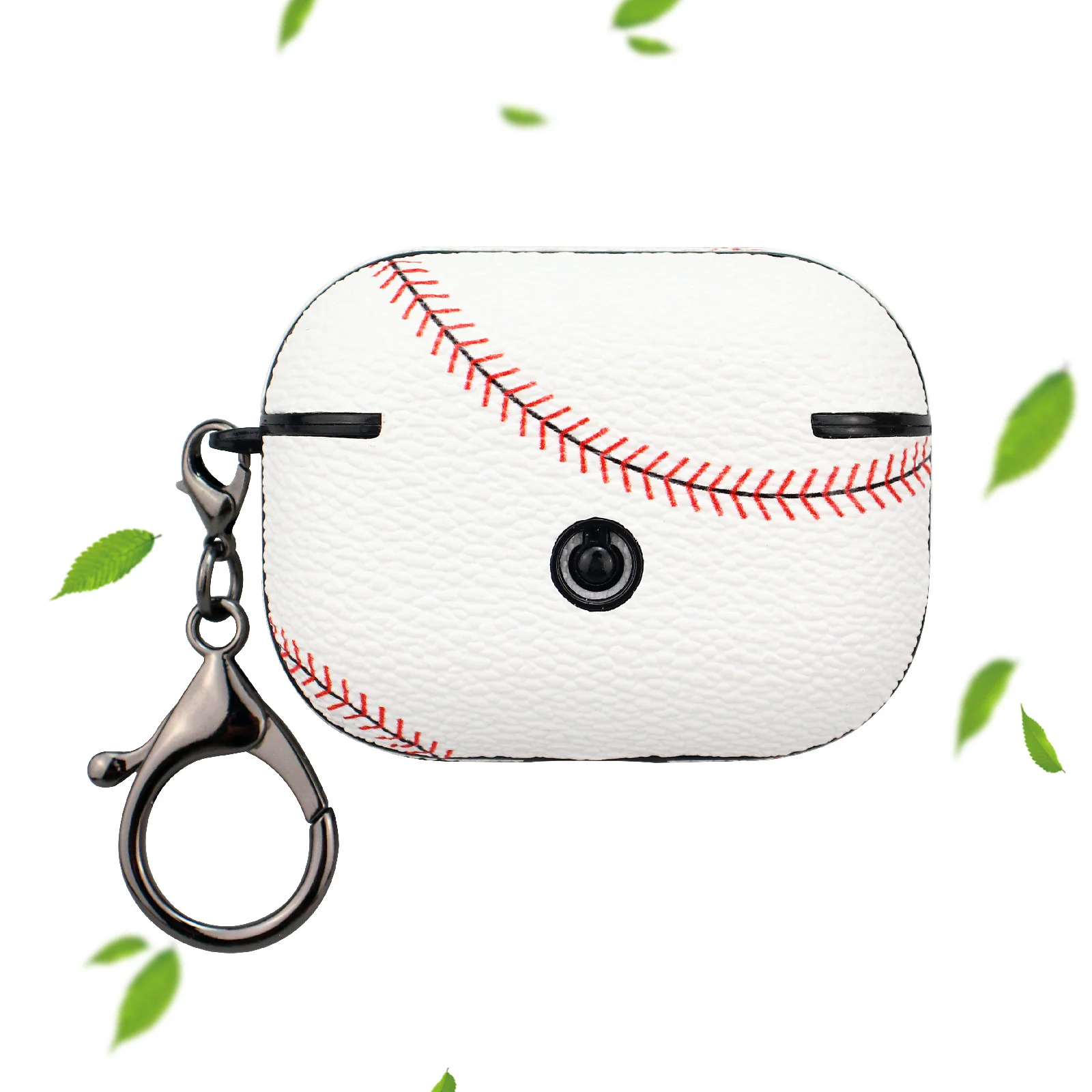 Apple AirPods Pro 1/2/3 Case: Stylish Leather Patch - Basketball, Football, Baseball & Rugby Themes - Image 4