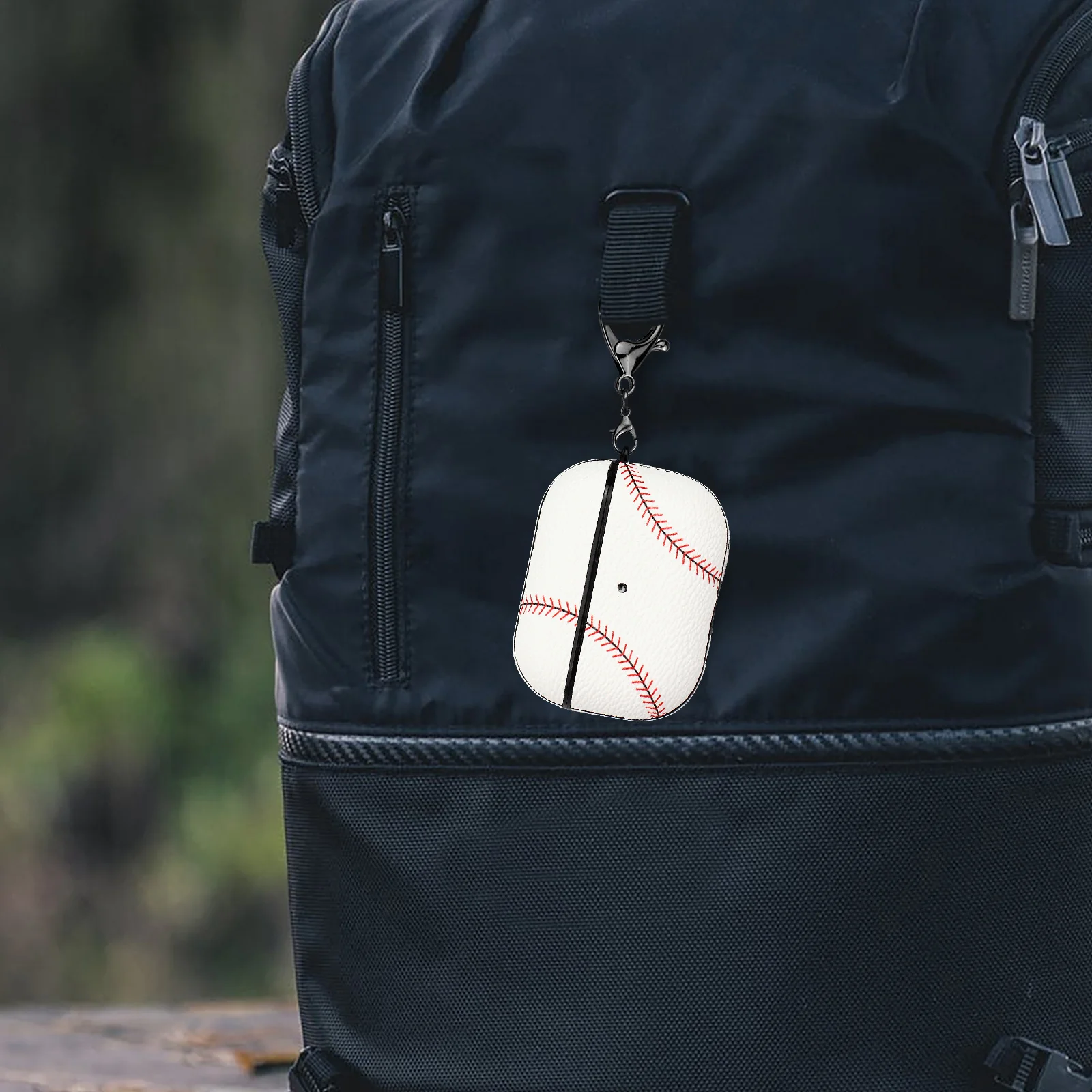 Apple AirPods Pro 1/2/3 Case: Stylish Leather Patch - Basketball, Football, Baseball & Rugby Themes - Image 5