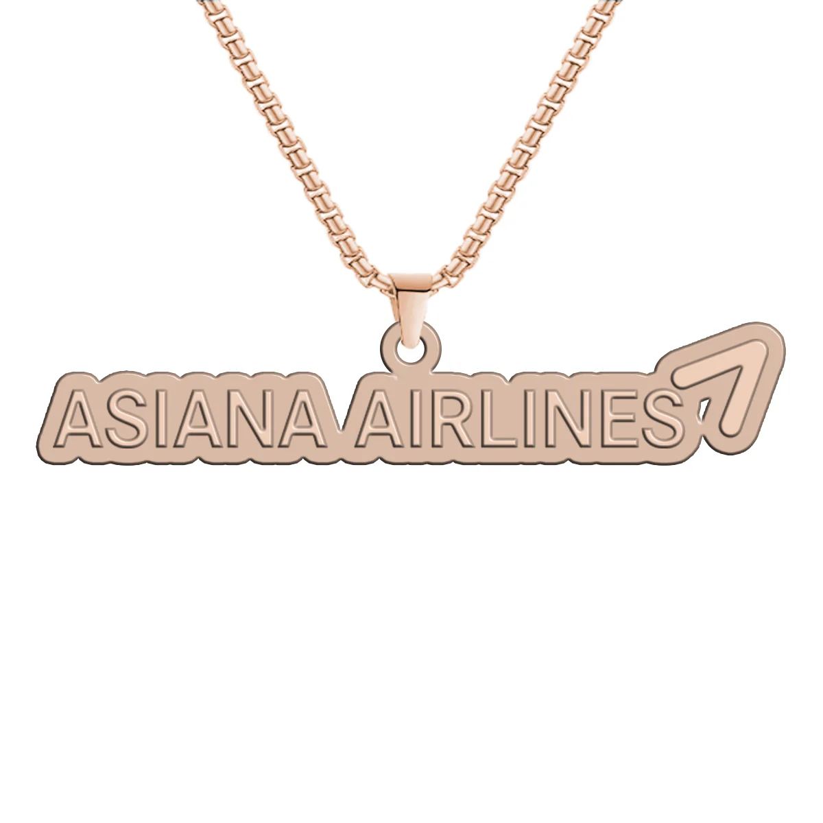 Asiana Airlines Designed Hollow Necklace - Image 3