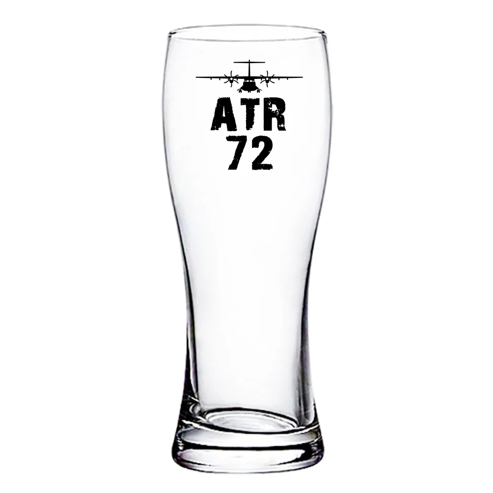 ATR-72 & Plane Designed Pilsner Beer Glasses - Image 2