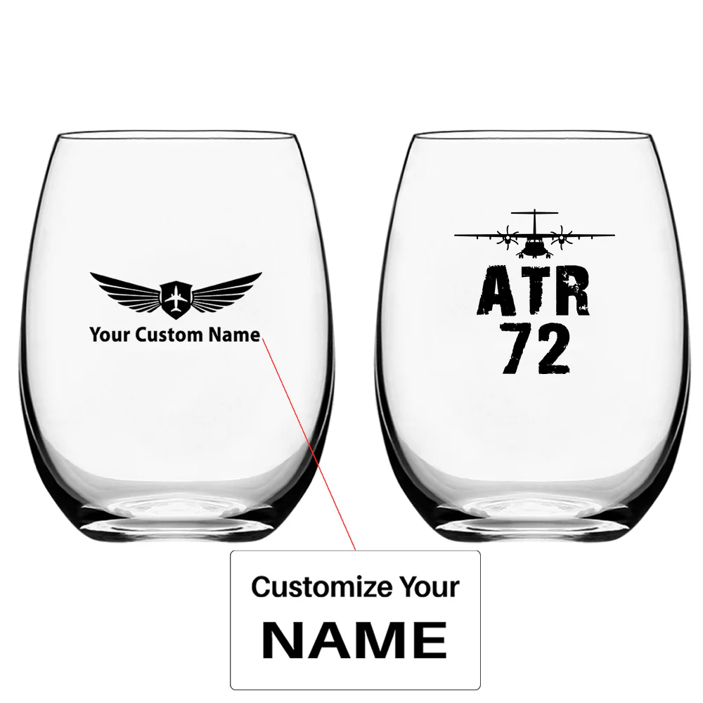 ATR-72 & Plane Designed Water & Drink Glasses