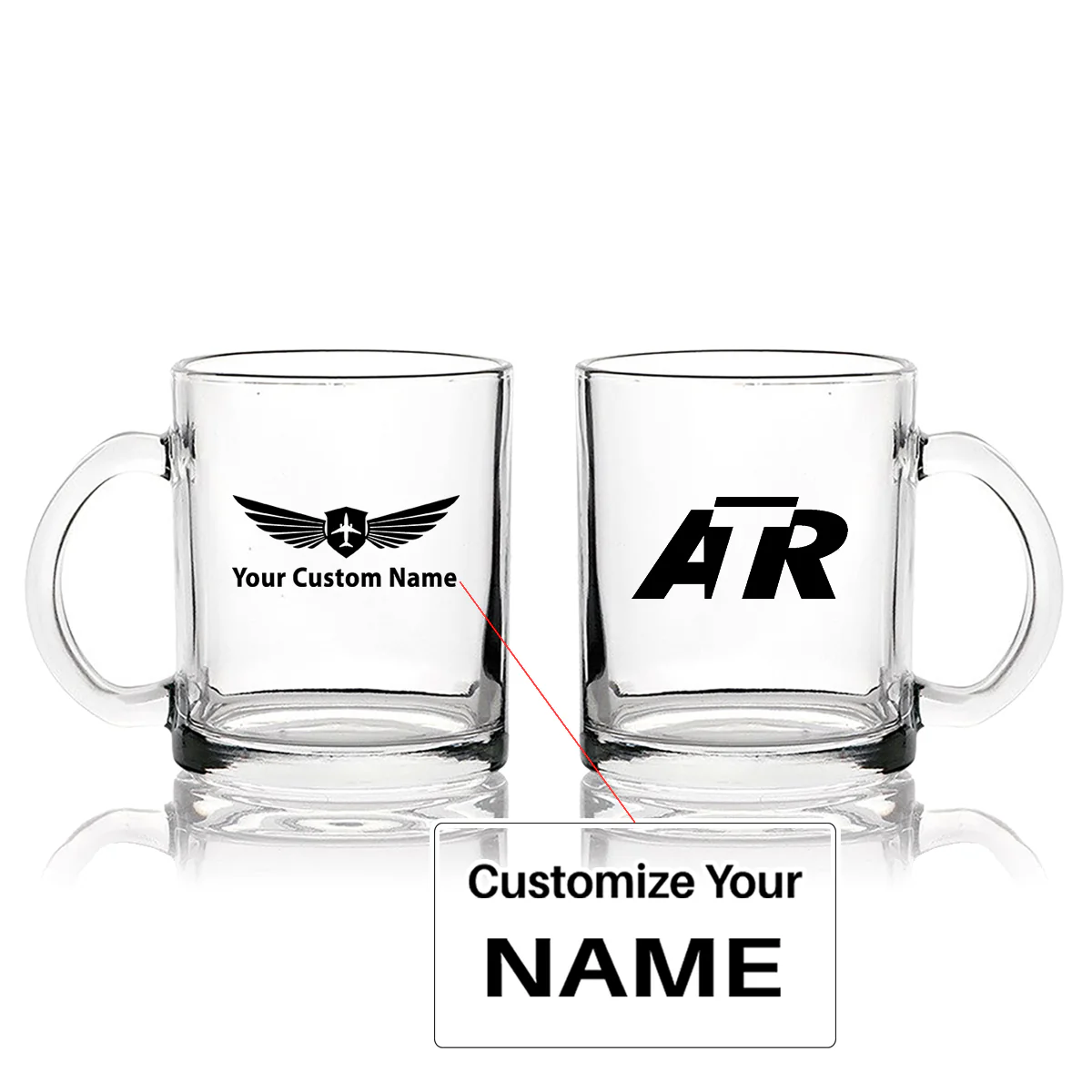 ATR & Text Designed Coffee & Tea Glasses