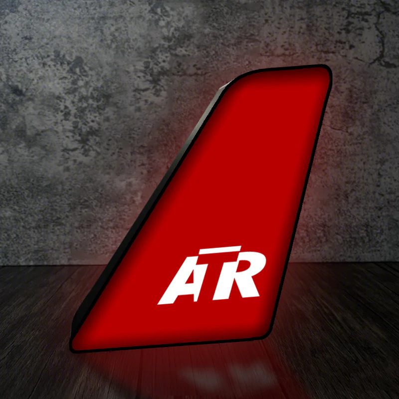 ATR & Text Designed Led Aircraft Tail & 3D Lamp - Image 4