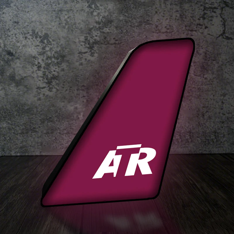 ATR & Text Designed Led Aircraft Tail & 3D Lamp - Image 9