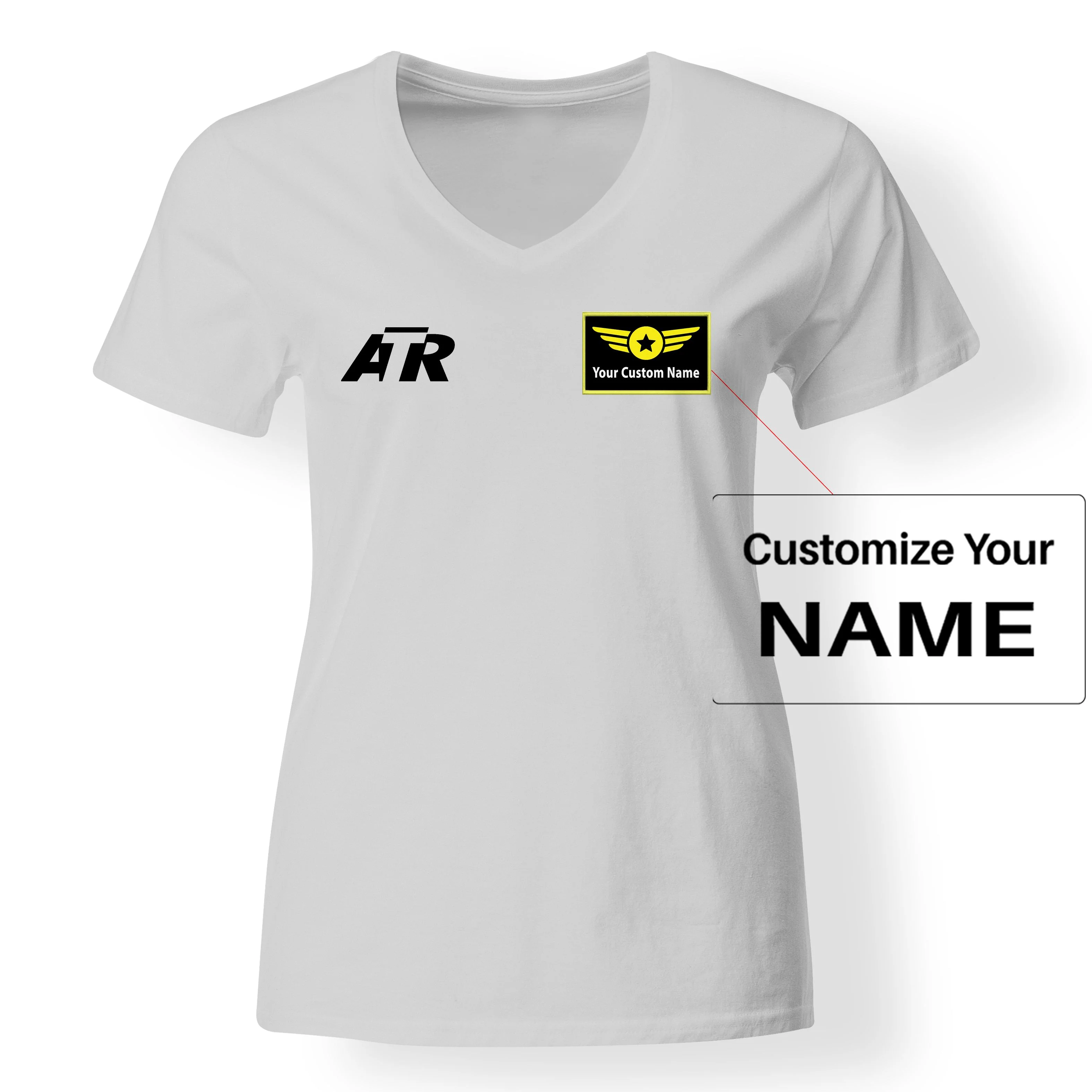 ATR & Text Designed V-Neck T-Shirts - Image 18