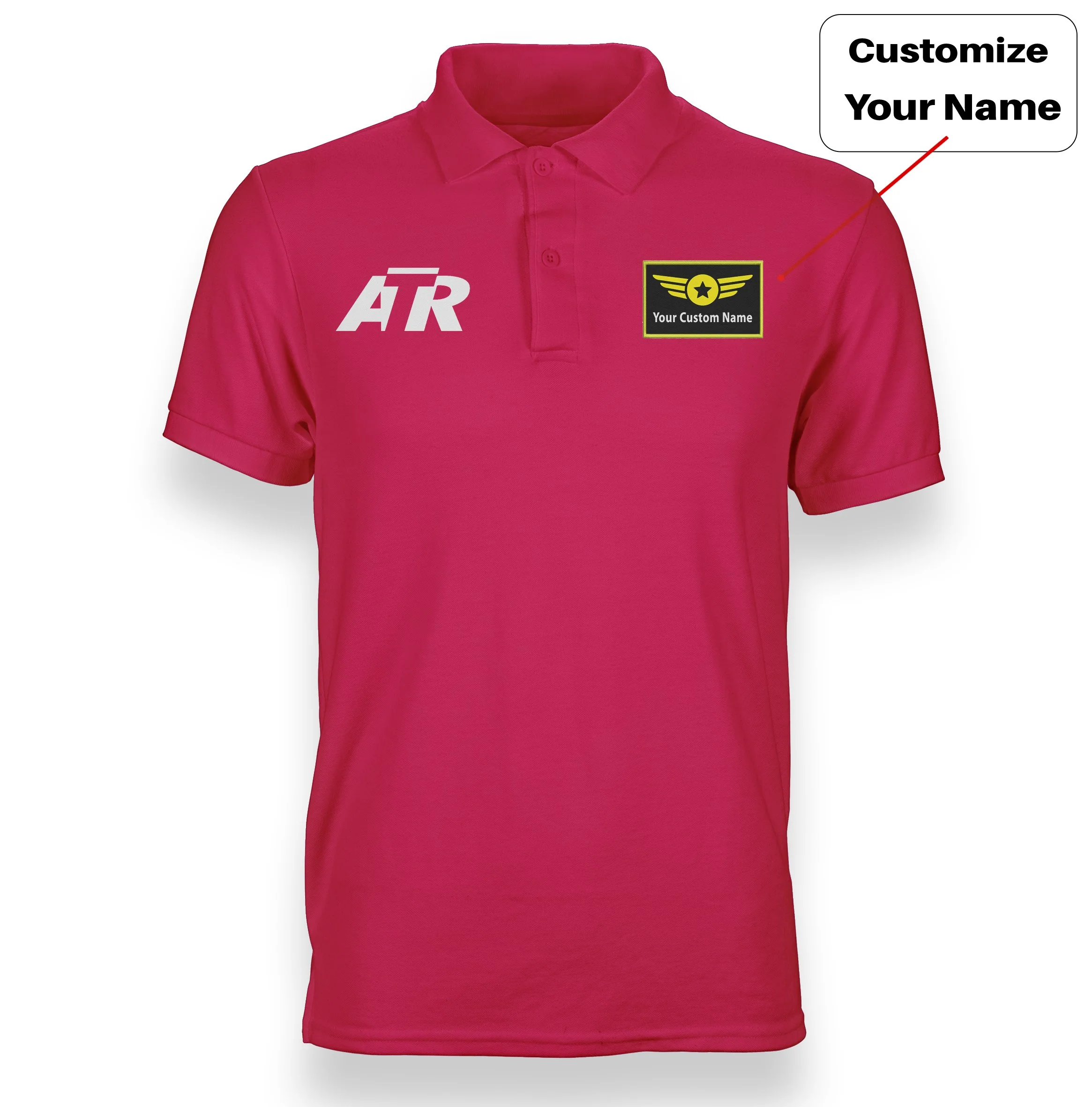 ATR & Text Designed "WOMEN" Polo T-Shirts - Image 5